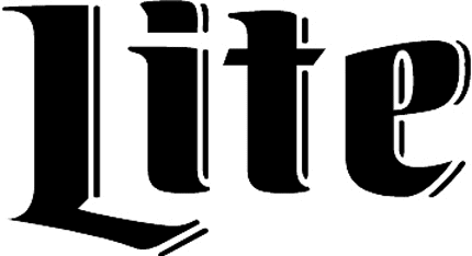 MILLER LITE Graphic Logo Decal Customized Online